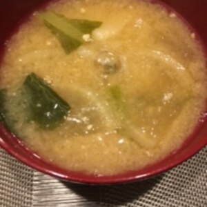 菊芋と大根と小松菜の味噌汁【味噌de腸活】